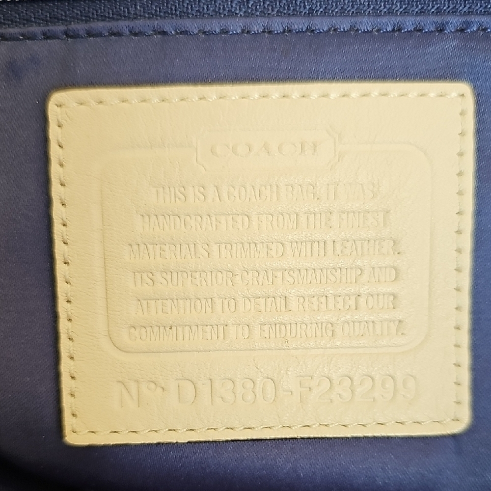 Coach 2013 Muticolor Part Op Ast Satin and Leather Carrie Tote - Picture 6 of 14